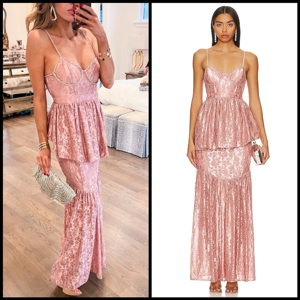 NWT For Love and Lemons Shai Maxi Gown Dress - Picture 1 of 16